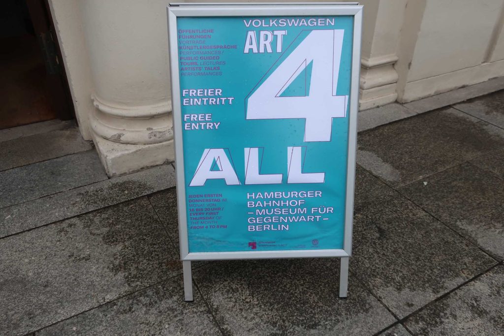 ベルリンの人気の美術館を無料で訪れられる「Volkswagen Art4All」
