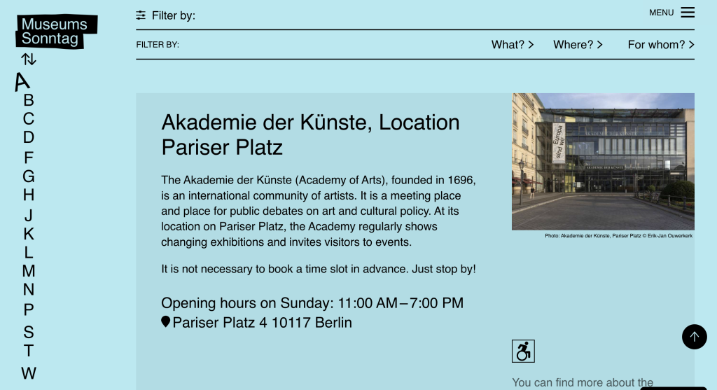 無料でベルリンの美術館や博物館を訪れられる「Museums Sonntag」
